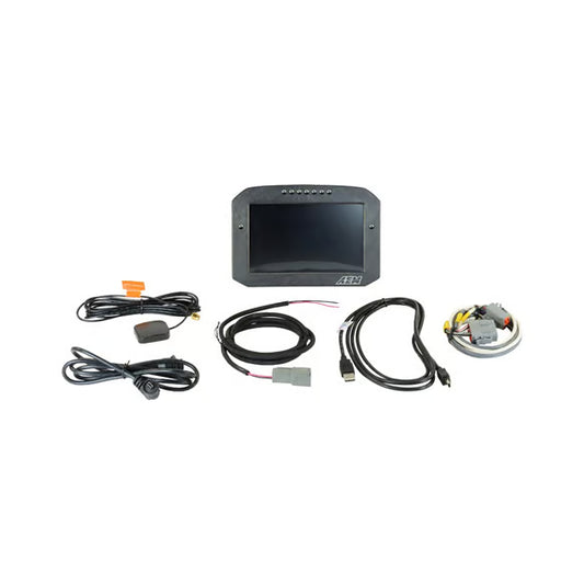 AEM Electronics CD-7FLG Carbon Logging & GPS-Enabled Flat Panel Digital Dash Display