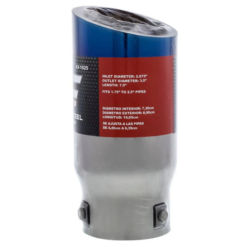 DC SPORTS BURNT BOLT ON SLANT CUT EXHAUST TIP 2.875"/3.5"