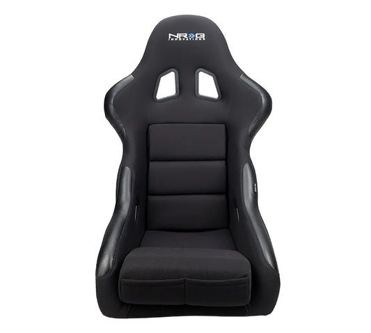 NRG FRP Bucket Seat Race Style Bolster-Lumbar Medium (Black)