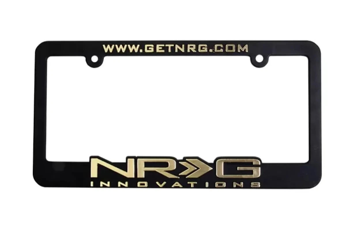 NRG License Plate Frame Gold