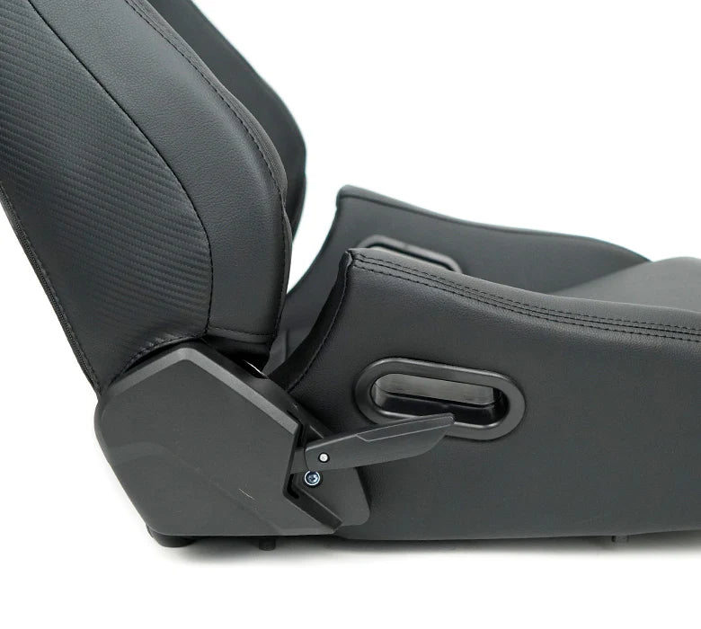 NRG Omega Reclinable Racing Seat (Black)