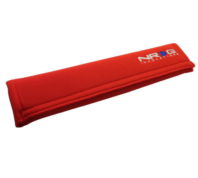 NRG Seat Belt Pads 3.5" Wide X 17.3" 1 Piece Long (Red)