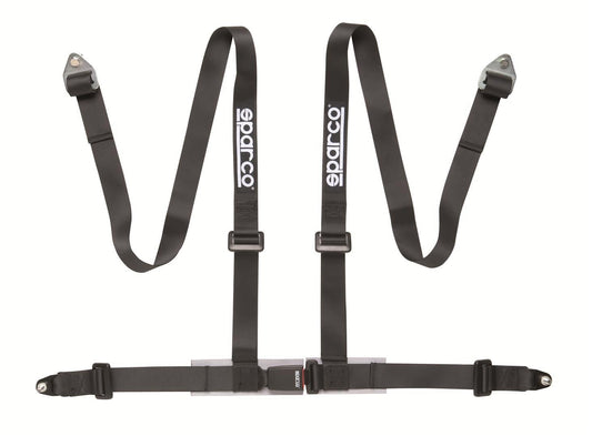 Sparco 2" 4-Point Bolt-In Street Harness (Black)