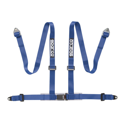 Sparco 2" 4-Point Bolt-In Street Harness (Blue)
