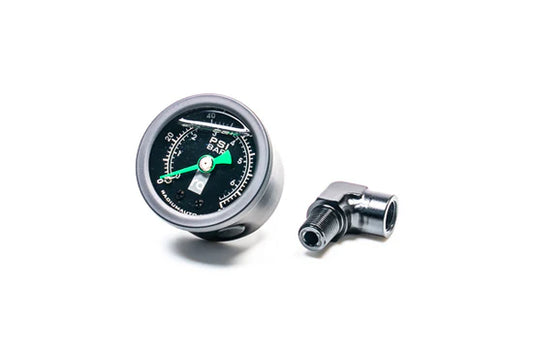 Radium Engineering Fuel Pressure Gauge With 90 Degree Adapter