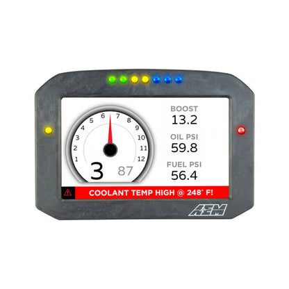 AEM Electronics CD-7FG Carbon GPS-Enabled Flat Panel Digital Dash Display