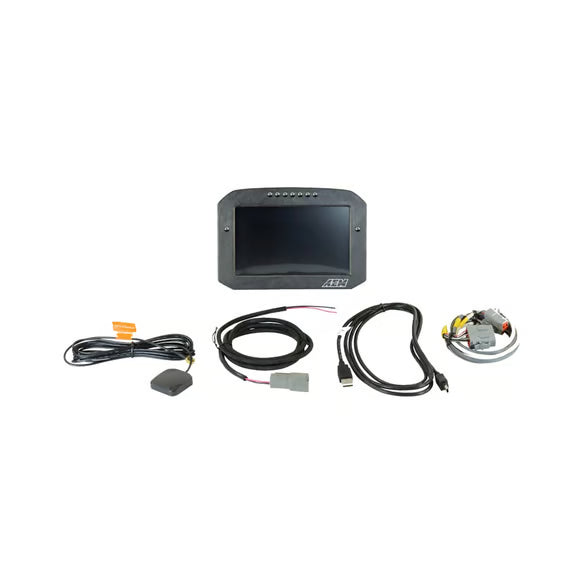 AEM Electronics CD-7FG Carbon GPS-Enabled Flat Panel Digital Dash Display
