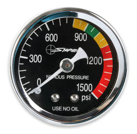 NOS/Nitrous Oxide System GAUGE; N2O BLACK 1-1/2 SNIPER; DRY