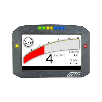 AEM Electronics CD-7FG Carbon GPS-Enabled Flat Panel Digital Dash Display