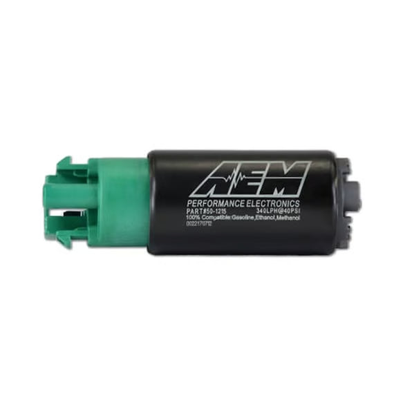 AEM (Universal) E85 HIGH FLOW IN-TANK FUEL PUMP (65MM W/HOOKS OFFSET INLET)