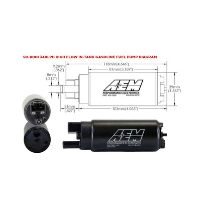 AEM HIGH FLOW IN-TANK FUEL PUMP (HONDA/ACURA)