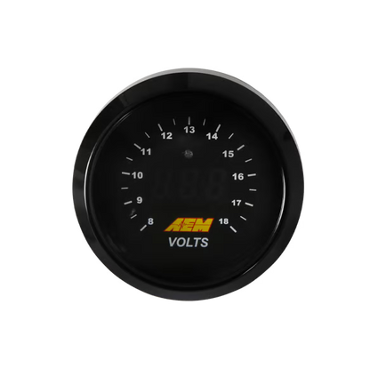 AEM Digital Volt Gauge 8~18Vs Universal