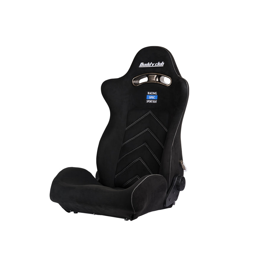 Buddy Club Black Racing Spec Sport Reclinable Seat w/ Adaptor Plate