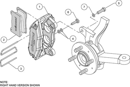 WILWOOD DIRECT BOLT-ON DPHA FORGED FRONT CALIPERS (HONDA/ACURA)