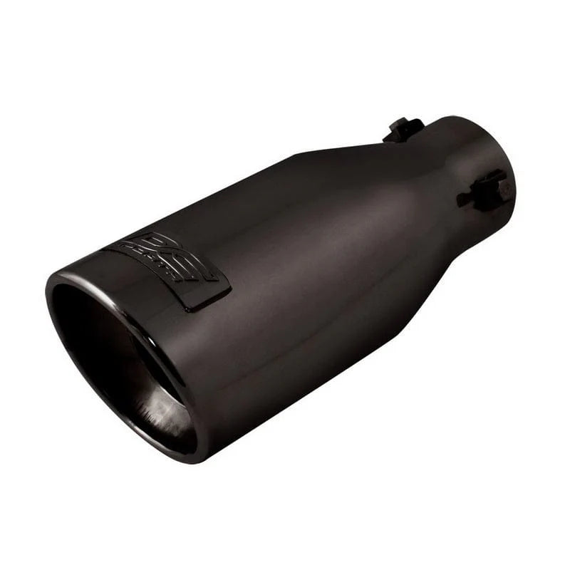 DC Sports 2.25" Black Powder Coated Stainless Steel Bolt-On Exhaust Tip