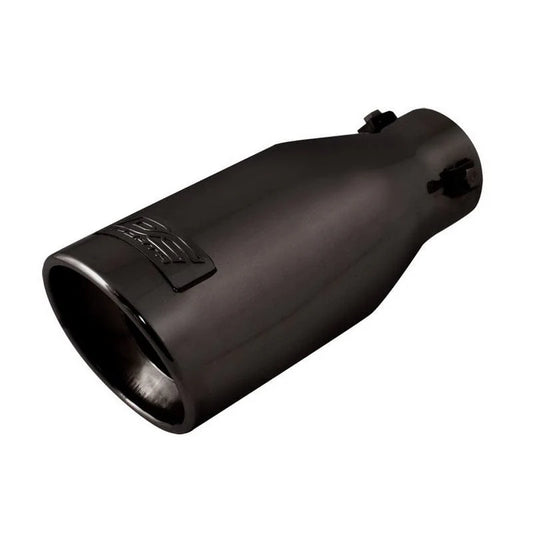 DC Sports 2.25" Black Powder Coated Stainless Steel Bolt-On Exhaust Tip