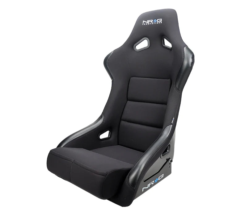 NRG FRP Bucket Seat Race Style Bolster-Lumbar Large (Black)
