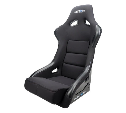 NRG FRP Bucket Seat Race Style Bolster-Lumbar Large (Black)