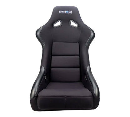 NRG FRP Bucket Seat Race Style Bolster-Lumbar Large (Black)
