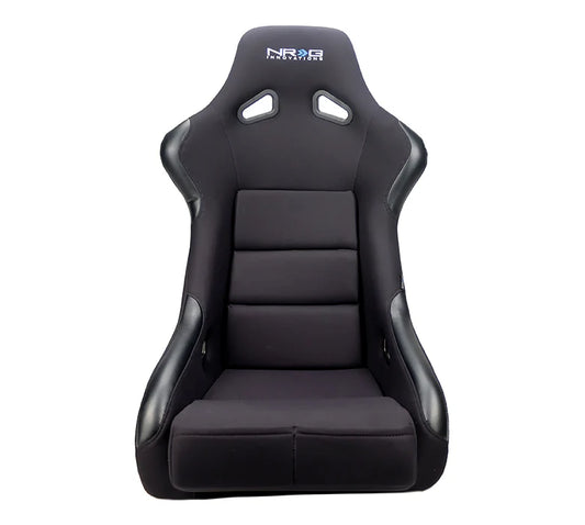 NRG FRP Bucket Seat Race Style Bolster-Lumbar Large (Black)