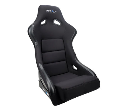 NRG FRP Bucket Seat Race Style Bolster-Lumbar Large (Black)