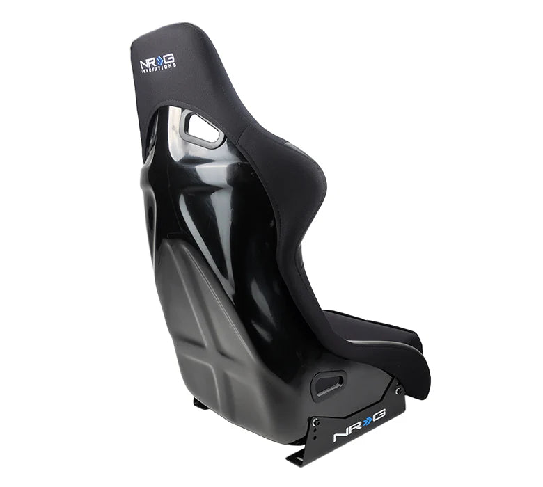 NRG FRP Bucket Seat Race Style Bolster-Lumbar Large (Black)