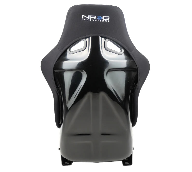 NRG FRP Bucket Seat Race Style Bolster-Lumbar Large (Black)