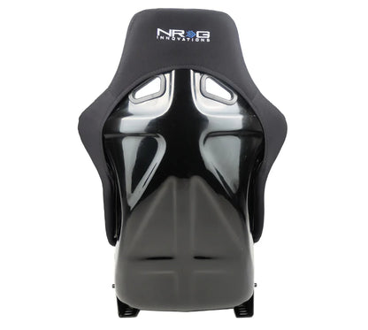 NRG FRP Bucket Seat Race Style Bolster-Lumbar Large (Black)