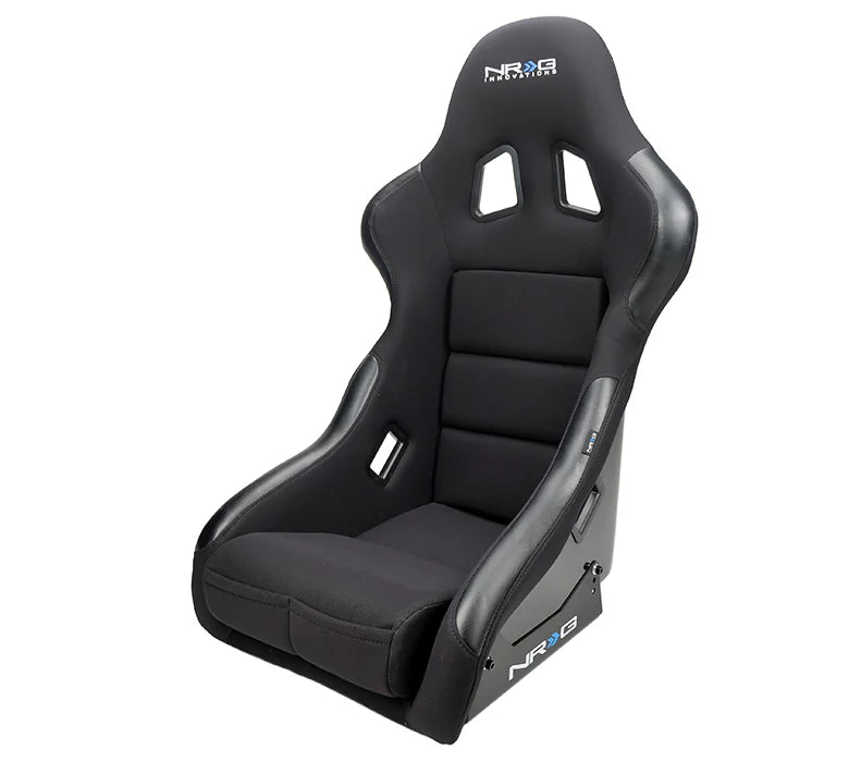 NRG FRP Bucket Seat Race Style Bolster-Lumbar Medium (Black)