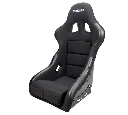 NRG FRP Bucket Seat Race Style Bolster-Lumbar Medium (Black)
