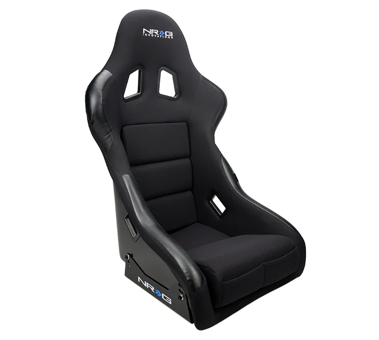 NRG FRP Bucket Seat Race Style Bolster-Lumbar Medium (Black)