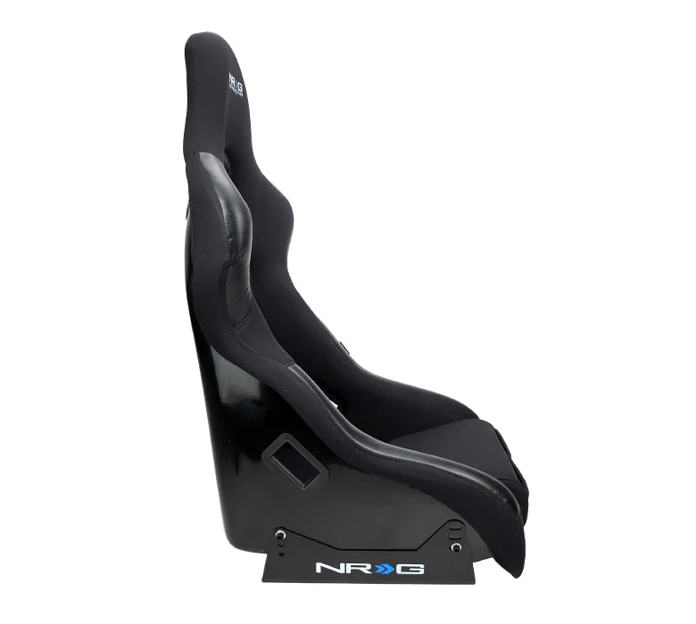 NRG FRP Bucket Seat Race Style Bolster-Lumbar Medium (Black)