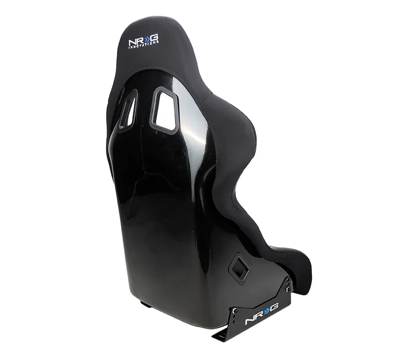 NRG FRP Bucket Seat Race Style Bolster-Lumbar Medium (Black)