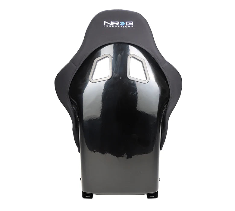 NRG FRP Bucket Seat Race Style Bolster-Lumbar Medium (Black)
