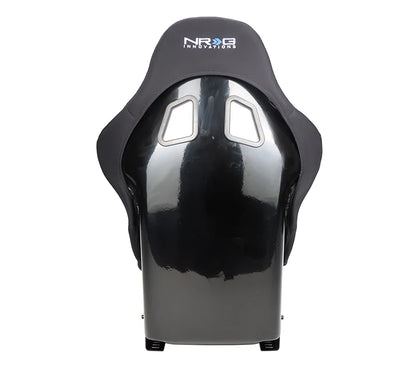 NRG FRP Bucket Seat Race Style Bolster-Lumbar Medium (Black)