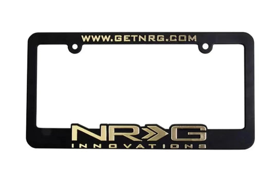 NRG License Plate Frame Gold