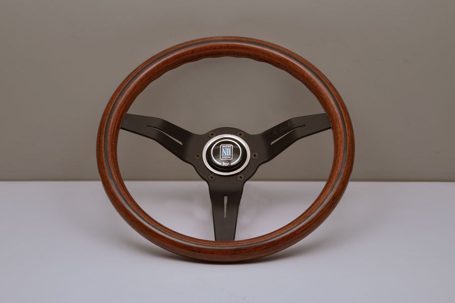 Nardi Sport Rally Deep Corn Steering Wheel - Wood Grip with Black Spoke (330mm)