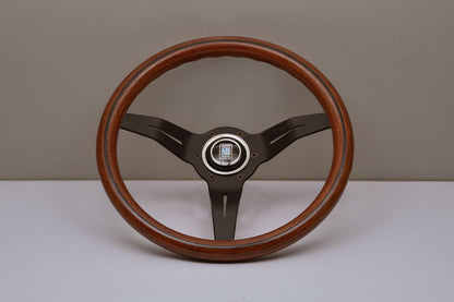 Nardi Sport Rally Deep Corn Steering Wheel - Wood Grip with Black Spoke (330mm)