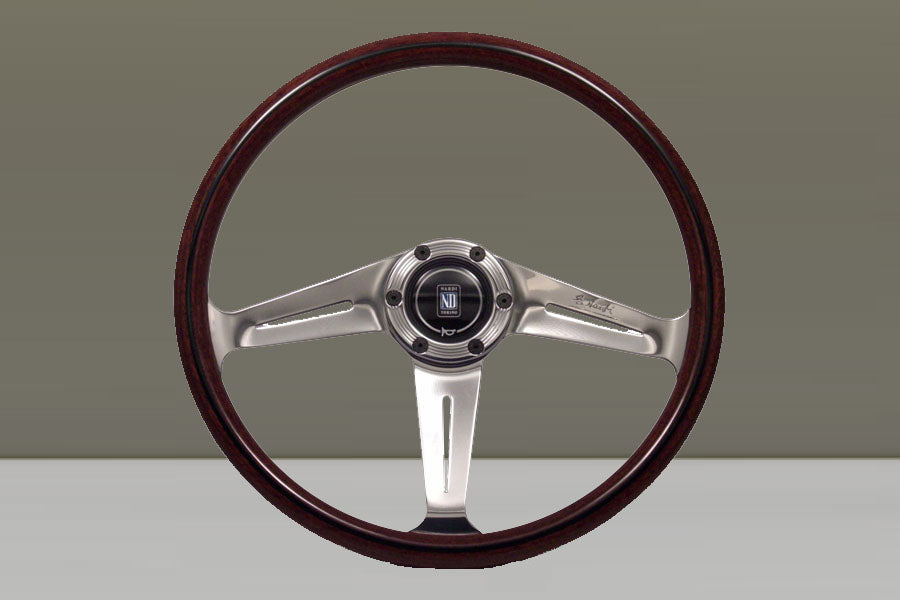 Nardi ND Classic Steering Wheel Wood & Glossy Side Spokes (367mm)