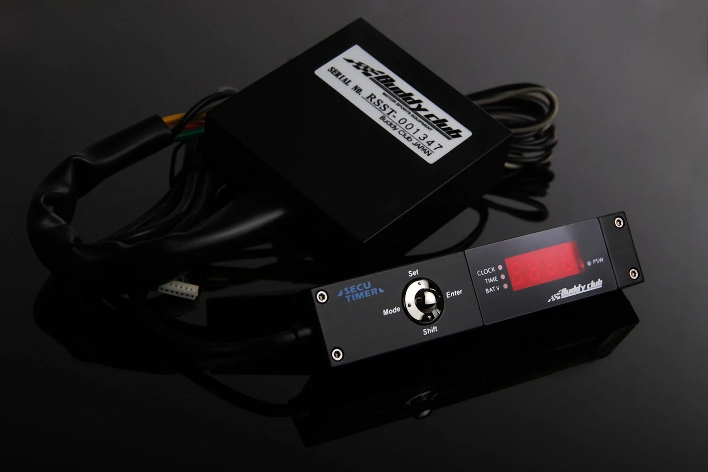 Buddy Club Black Turbo Timer with Security Lock