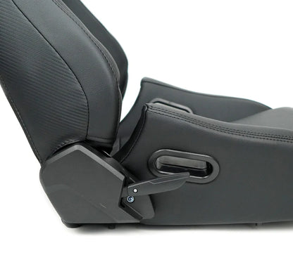 NRG Omega Reclinable Racing Seat (Black)