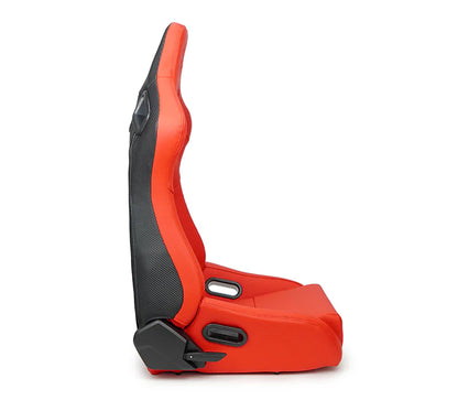 NRG Omega Reclinable Racing Seat (Red)