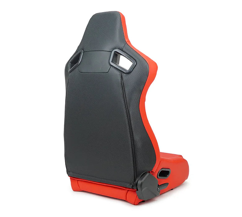 NRG Omega Reclinable Racing Seat (Red)