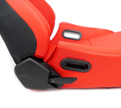NRG Omega Reclinable Racing Seat (Red)