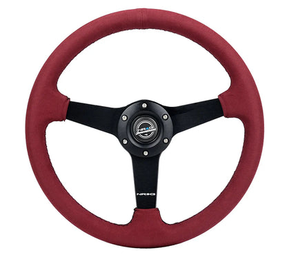 NRG 350mm Sport Steering Wheel 1.5' Deep (Burgundy)