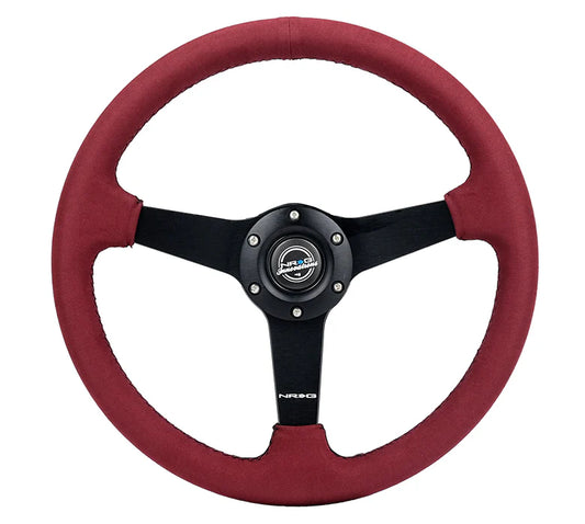 NRG 350mm Sport Steering Wheel 1.5' Deep (Burgundy)