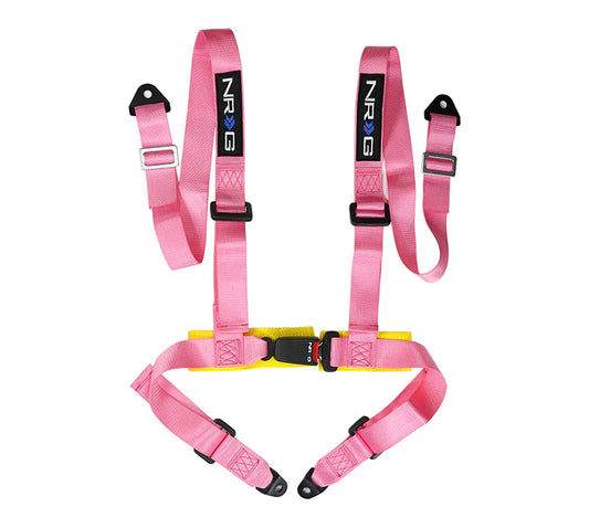 NRG 4 Point Seat Belt Harness Buckle Up (Pink)
