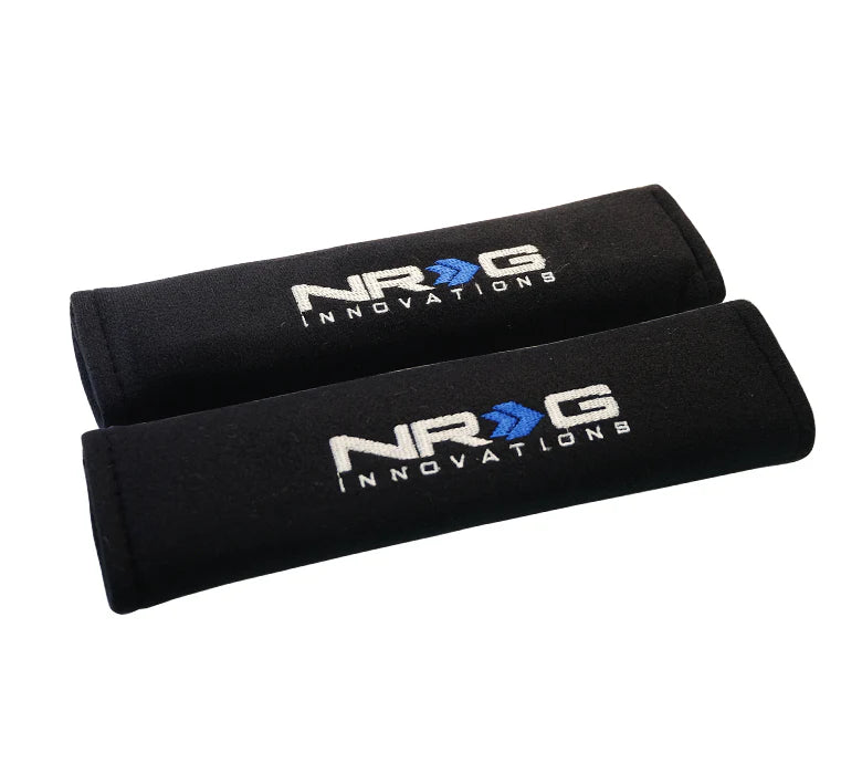 NRG Seat Belt Pads 2.7" Wide X 11" 2 Piece Short (Black)