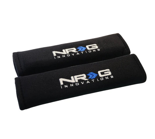 NRG Seat Belt Pads 2.7" Wide X 11" 2 Piece Short (Black)