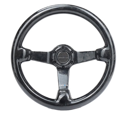 NRG Carbon Fiber Steering Wheel 350mm 3 Inch Deep Dish (All Carbon Fiber)
